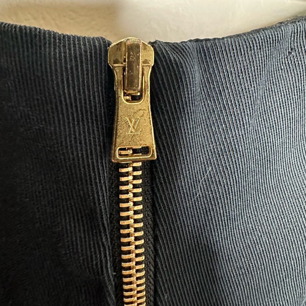 Louis Vuitton Vintage Uniformes Black Uniform Zipper Dress - Picture 8 of 10